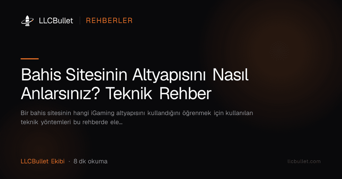 Bahis Sitesinin Altyapısını Nasıl Anlarsınız? Teknik Rehber