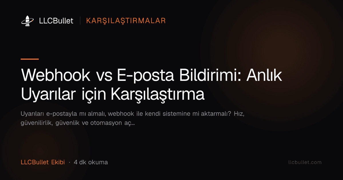 Webhook vs E-posta Bildirimi: Anlık Uyarılar için Karşılaştırma