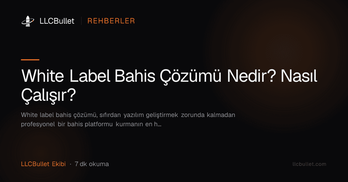 White Label Bahis Çözümü Nedir? Nasıl Çalışır?