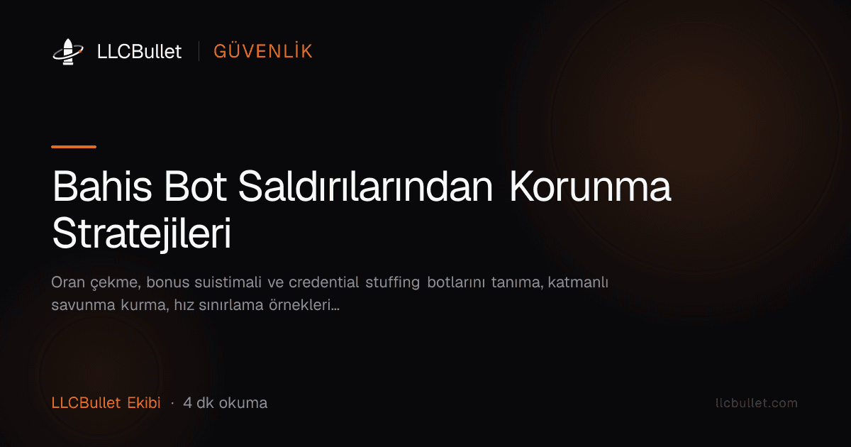 Bahis Bot Saldırılarından Korunma Stratejileri