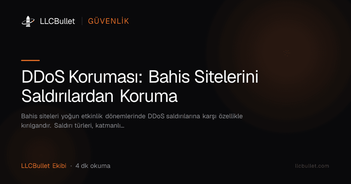 DDoS Koruması: Bahis Sitelerini Saldırılardan Koruma