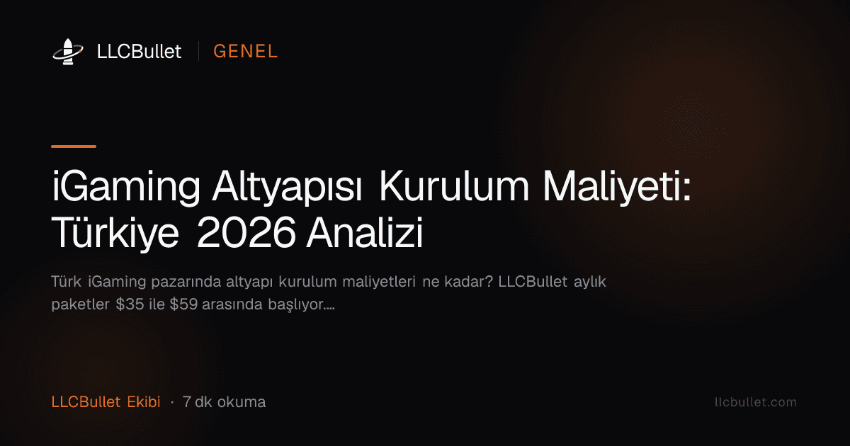 iGaming Altyapısı Kurulum Maliyeti: Türkiye 2026 Analizi