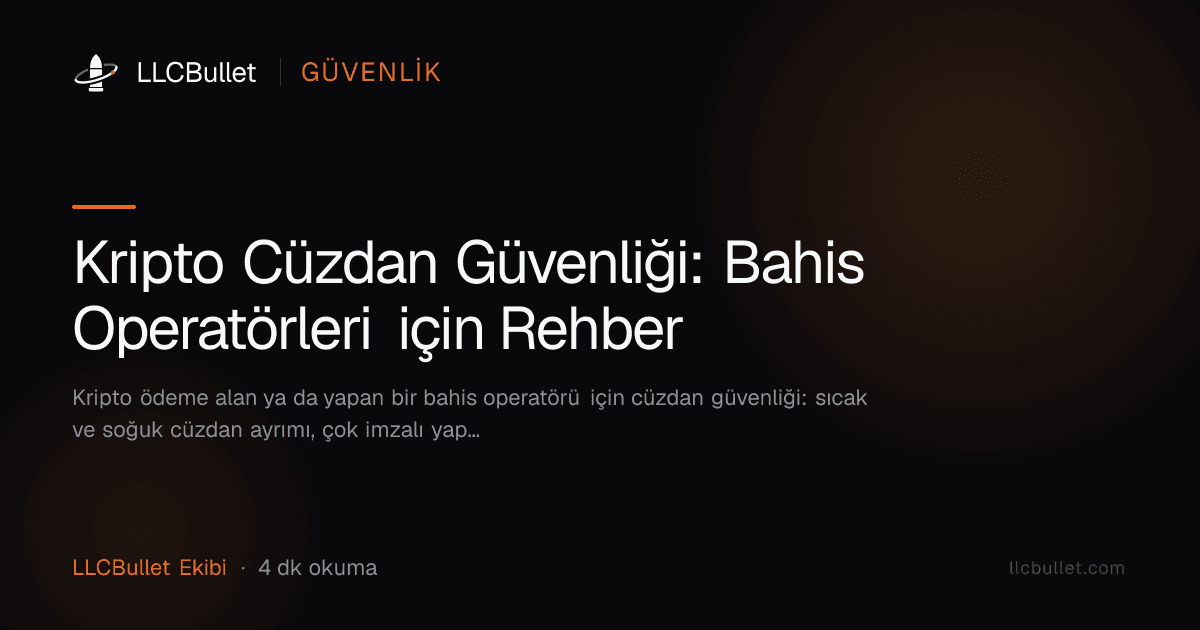 Kripto Cüzdan Güvenliği: Bahis Operatörleri için Rehber