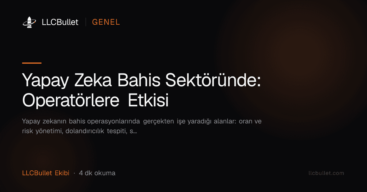 Yapay Zeka Bahis Sektöründe: Operatörlere Etkisi